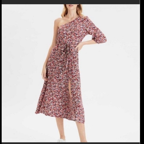 American eagle red floral midi dress - Picture 1 of 1